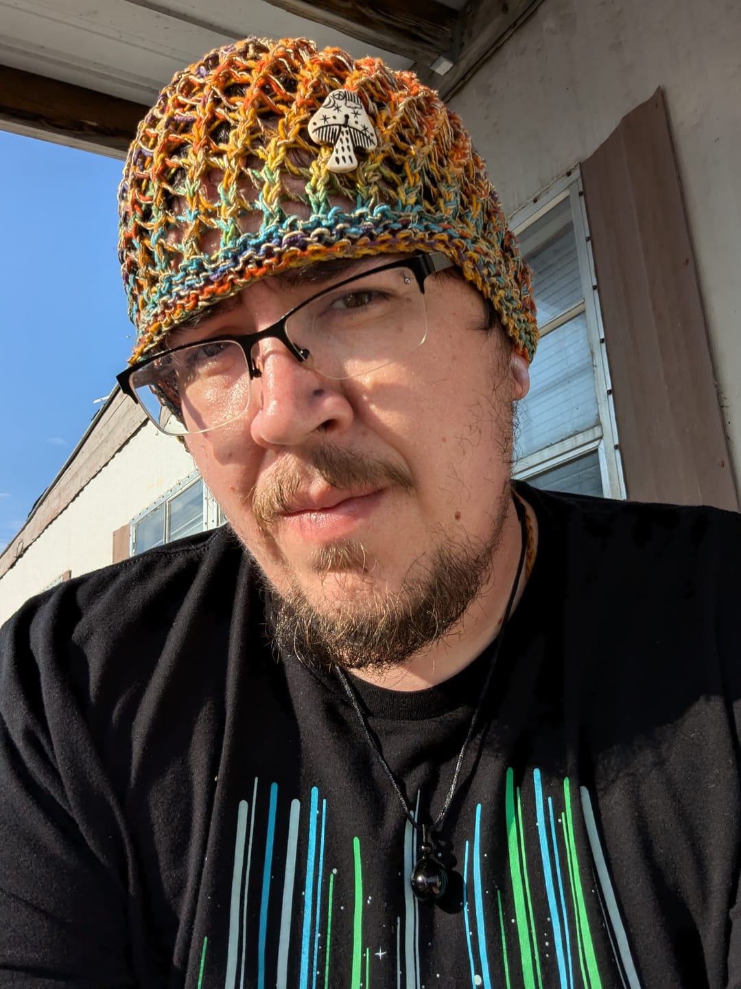 Customer photo review of Honeycomb Mushroom Hemp Hat