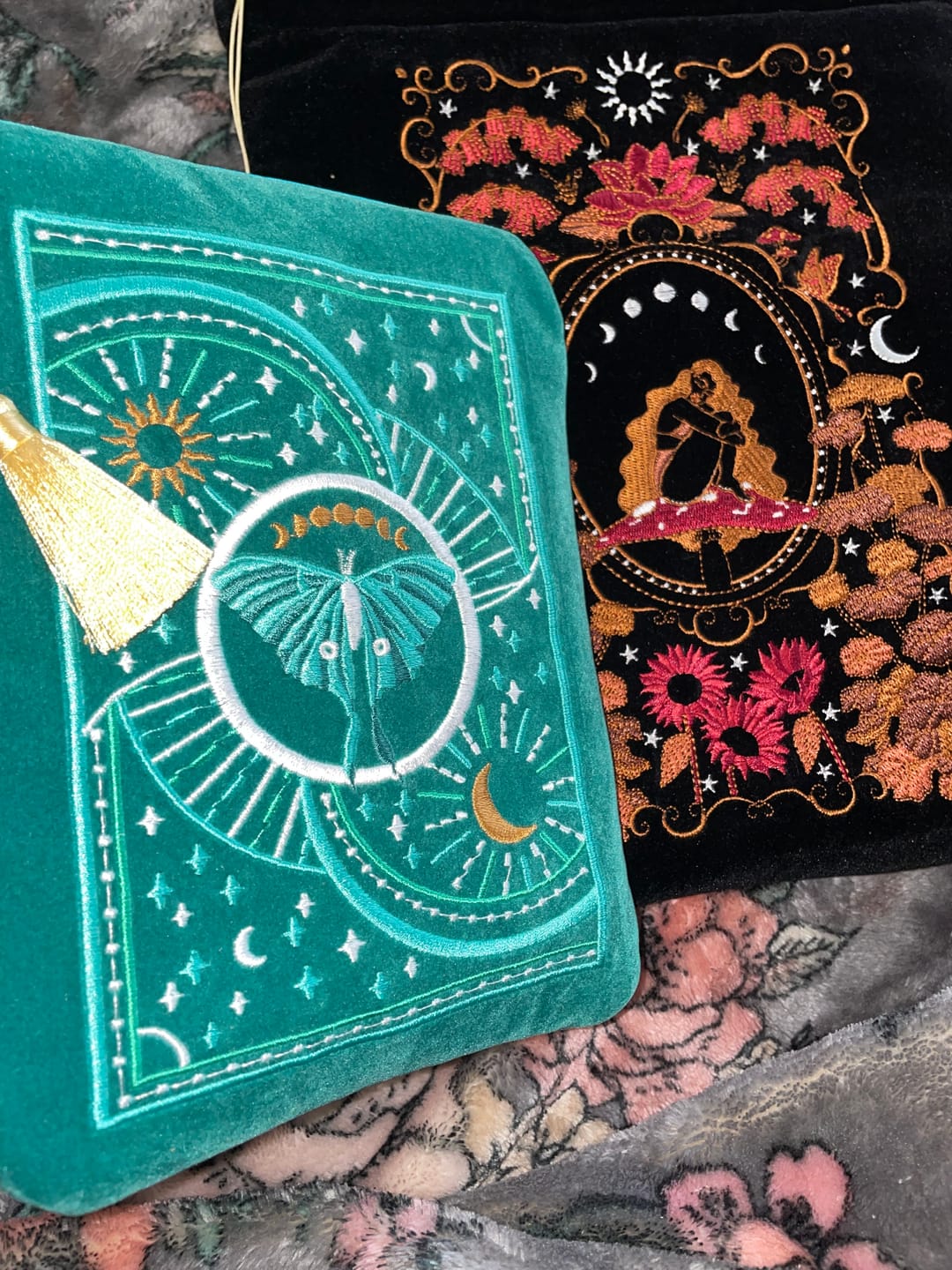 Customer photo review of Luna Moth Kindle & E-Reader Sleeve