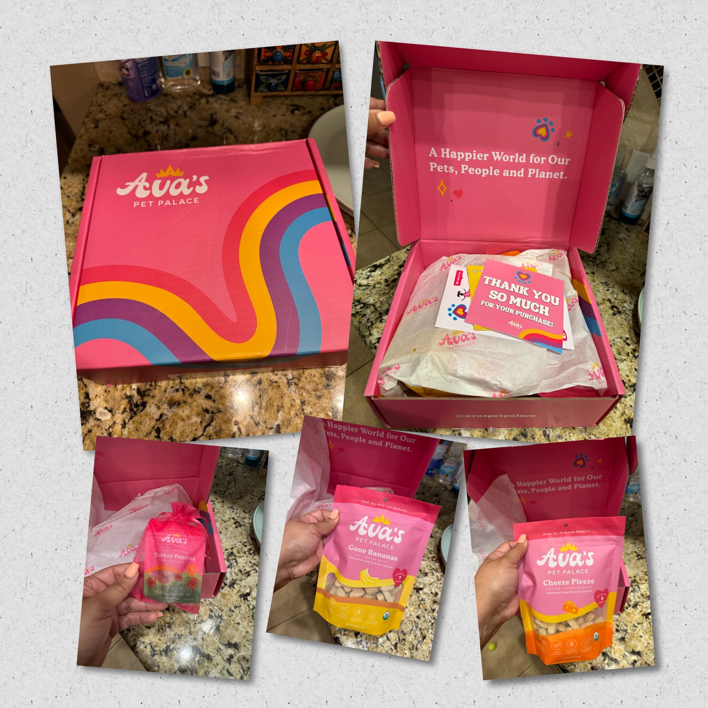 Customer photo review of Organic Baked Dog Treats - Gone Bananas