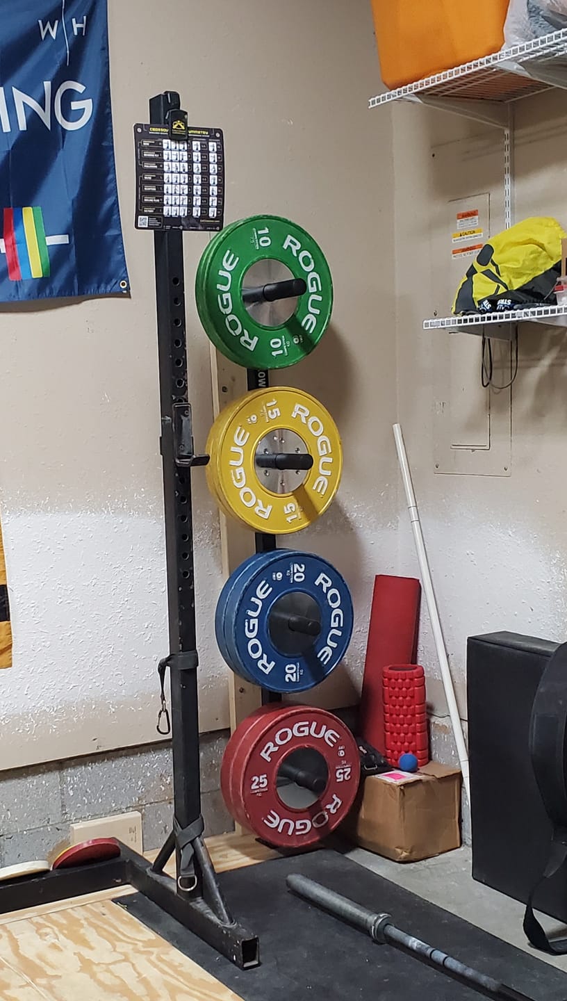 Customer photo review of Wall Mount Plate Storage Rack
