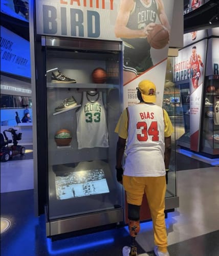 Customer photo review of Len Bias Maryland Basketball Jersey