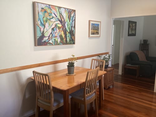 Customer photo review of Eucalypt Forest -  Original Abstract Australian Bush Nature Painting Stretched Canvas Or Art Print - Nature Wall Art