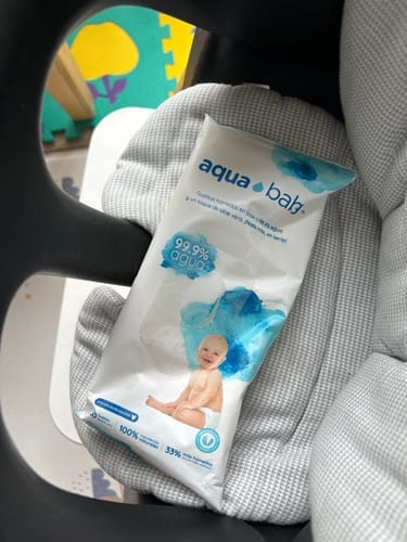 Customer photo review of Caja de 6 Bolsas de 60 Toallitas Húmedas Aqua Baby