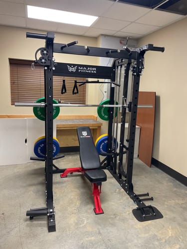 Customer photo review of MAJOR FITNESS All-In-One Home Gym Smith Machine Package Spirit B52