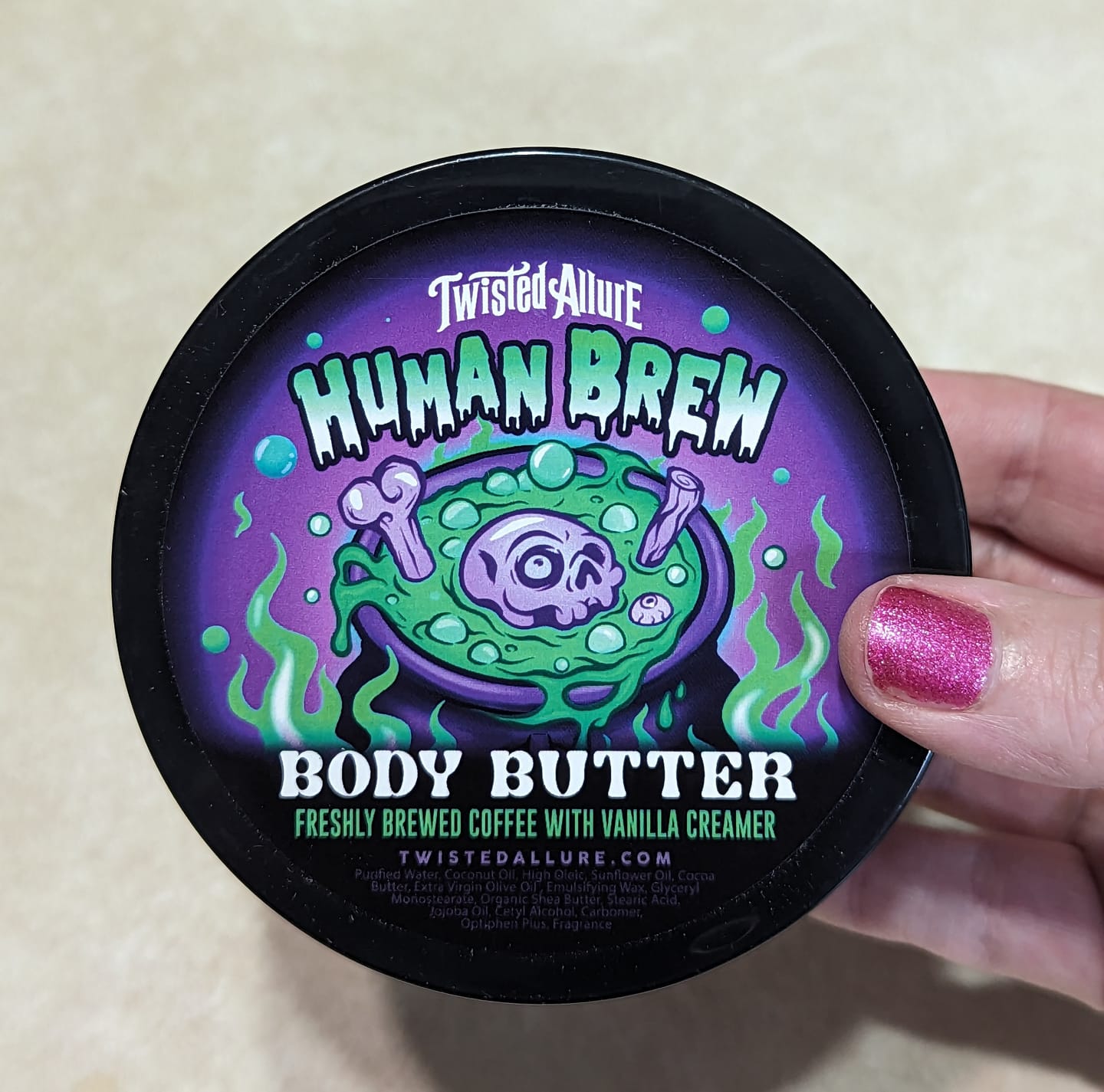 Customer photo review of Human Brew Body Butter