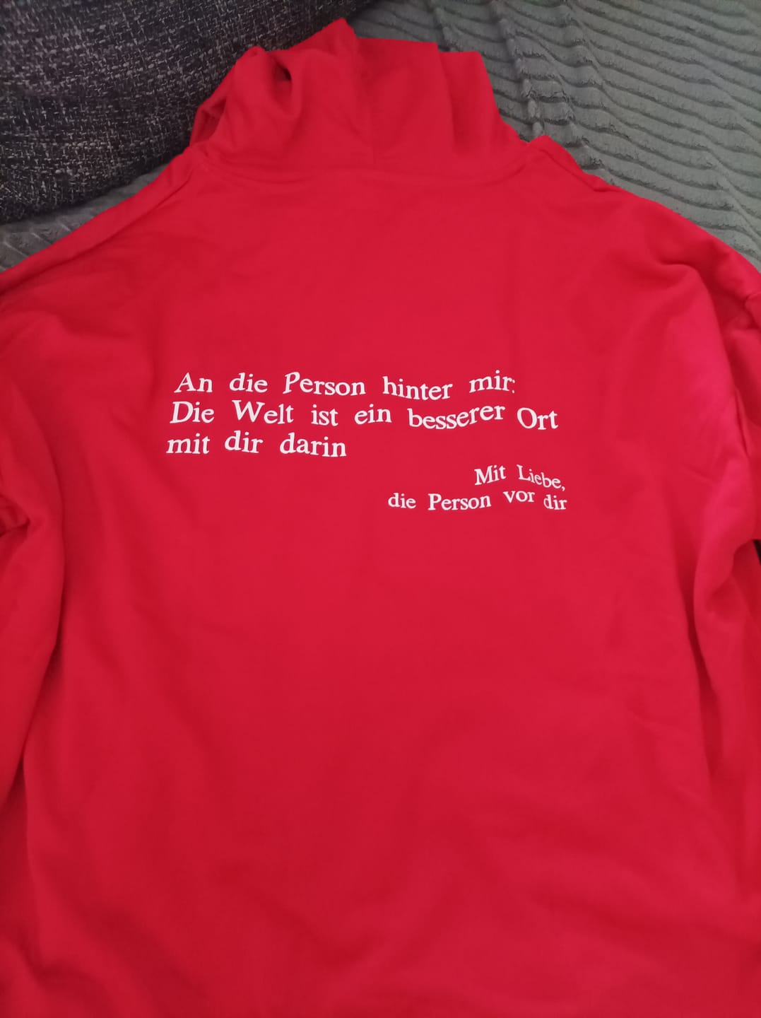 Customer photo review of Wertvoll Du™ Kapuzenpullover