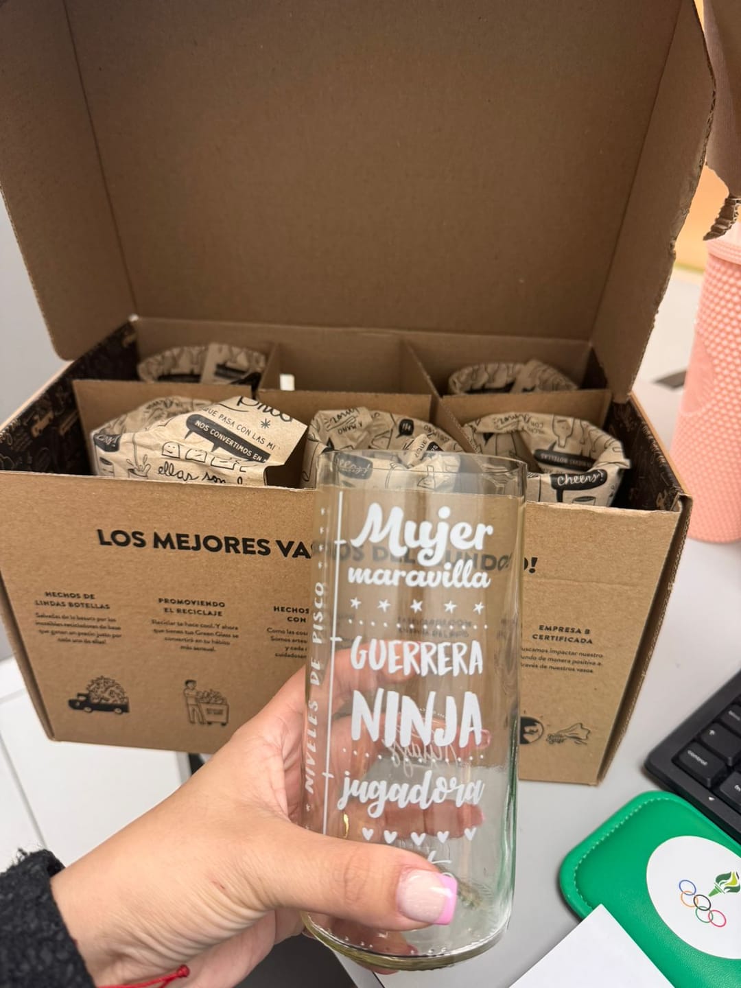 Customer photo review of Piscoleras Juego de 6 Vasos