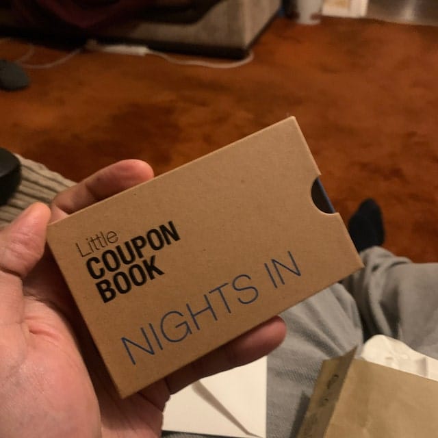 Customer photo review of Nights In Coupon Book