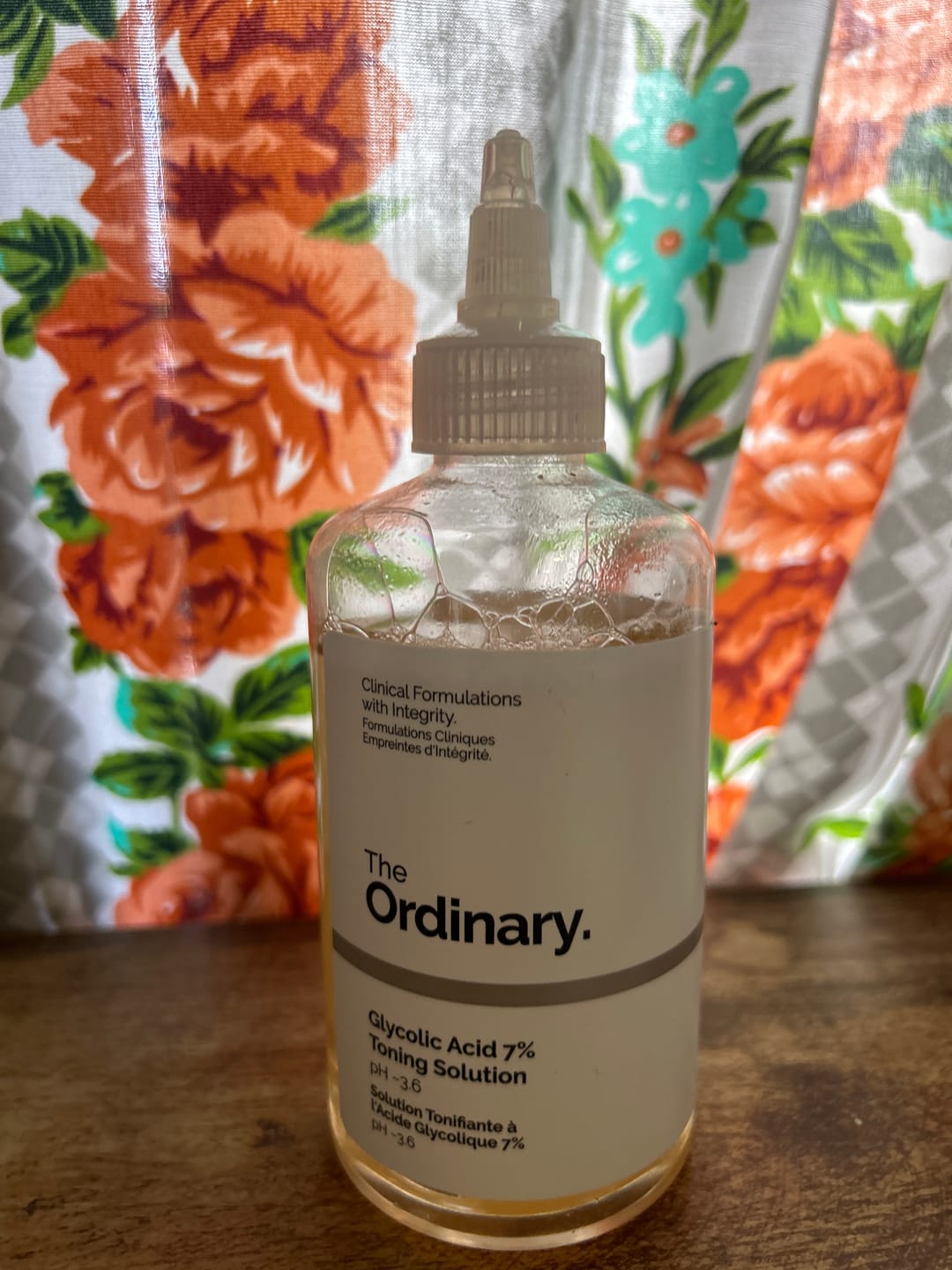 Customer photo review of Glycolic Acid 7% Exfoliating Toning Solution 240ml