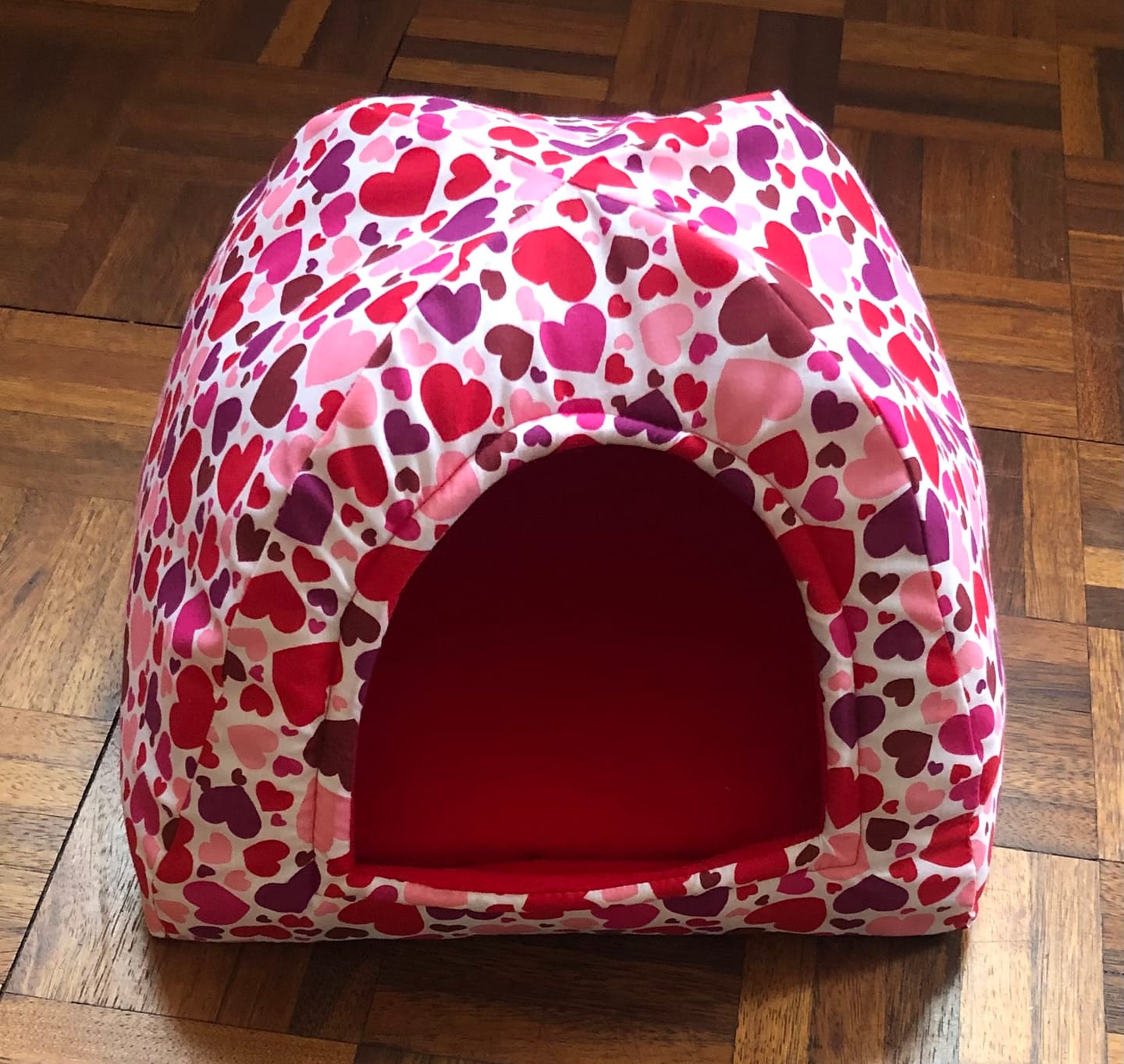 Customer photo review of All Over Hearts Polycotton Fabric