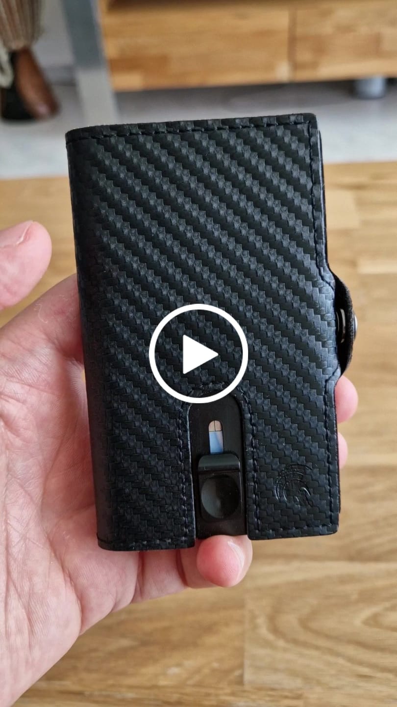 Customer video review of Slim Wallet