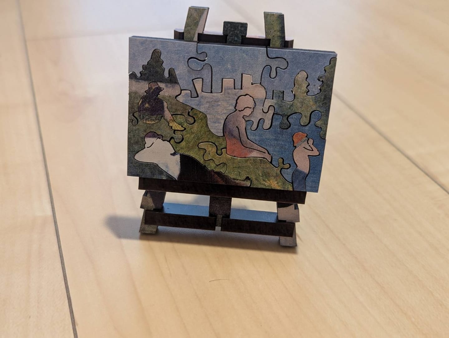 Customer photo review of 巨匠の破片 スーラ　パズルとフレームのセット