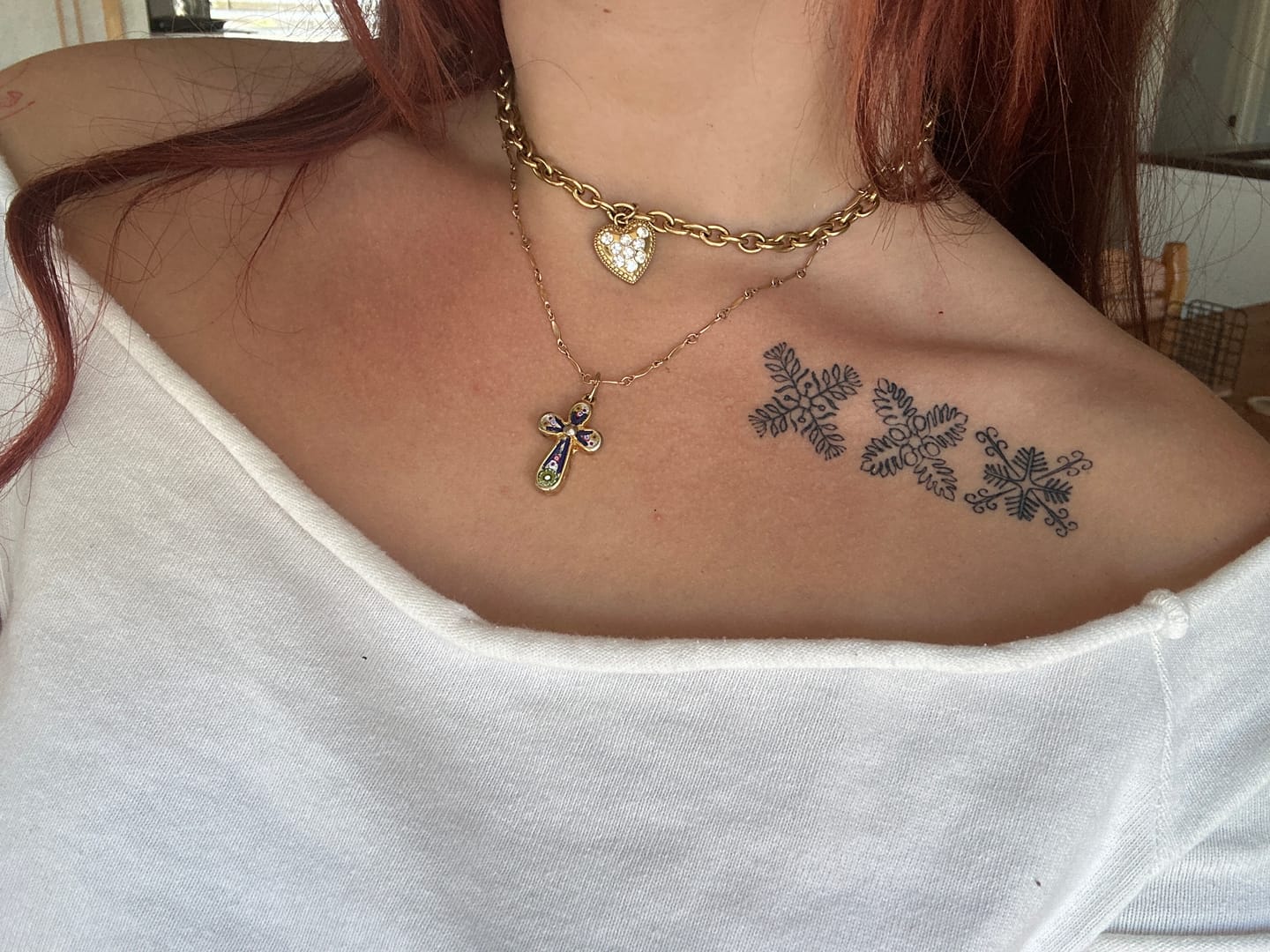 Customer photo review of Iced Out Sweetheart Choker