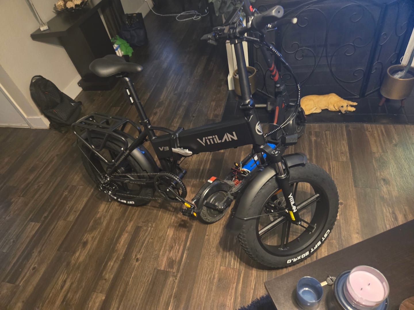Customer photo review of V3 2.0 Folding Fat Tires Adult All Terrain Electric Bike