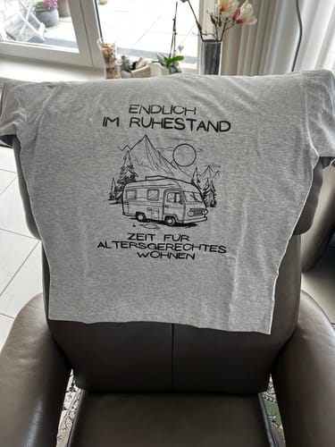 Customer photo review of Zeit für altersgerechtes Wohnen  - Herren Premium T-Shirt