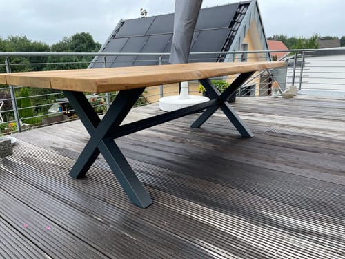 Customer photo review of XMS8080  X-Tischbein 8080 mit Strebe