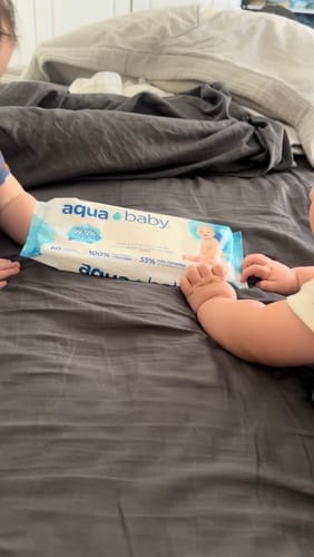 Customer photo review of Aqua Baby 24 Bolsas de 60 Toallitas Húmedas