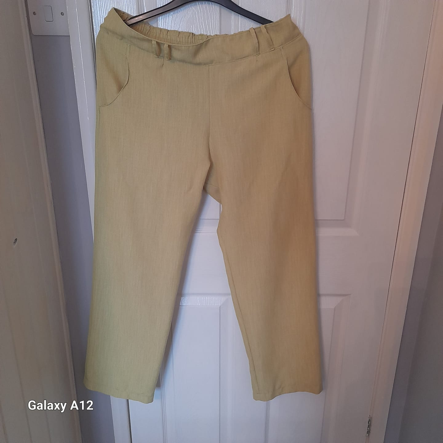 Customer photo review of Linen Look Suiting Fabric
