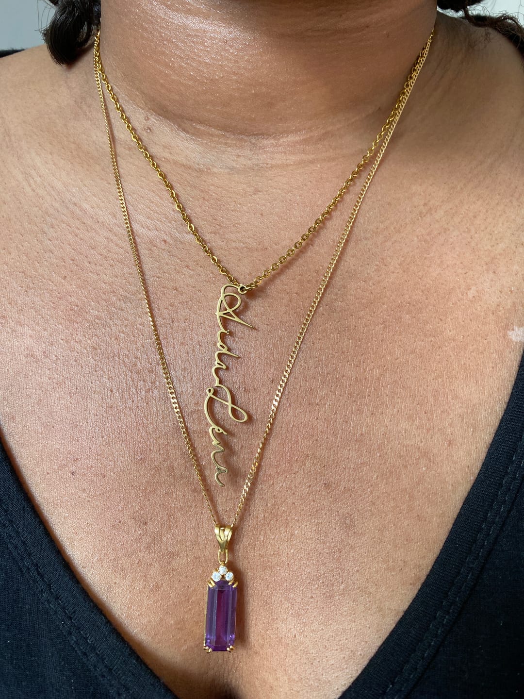 Customer photo review of Collier Signature Personnalisable