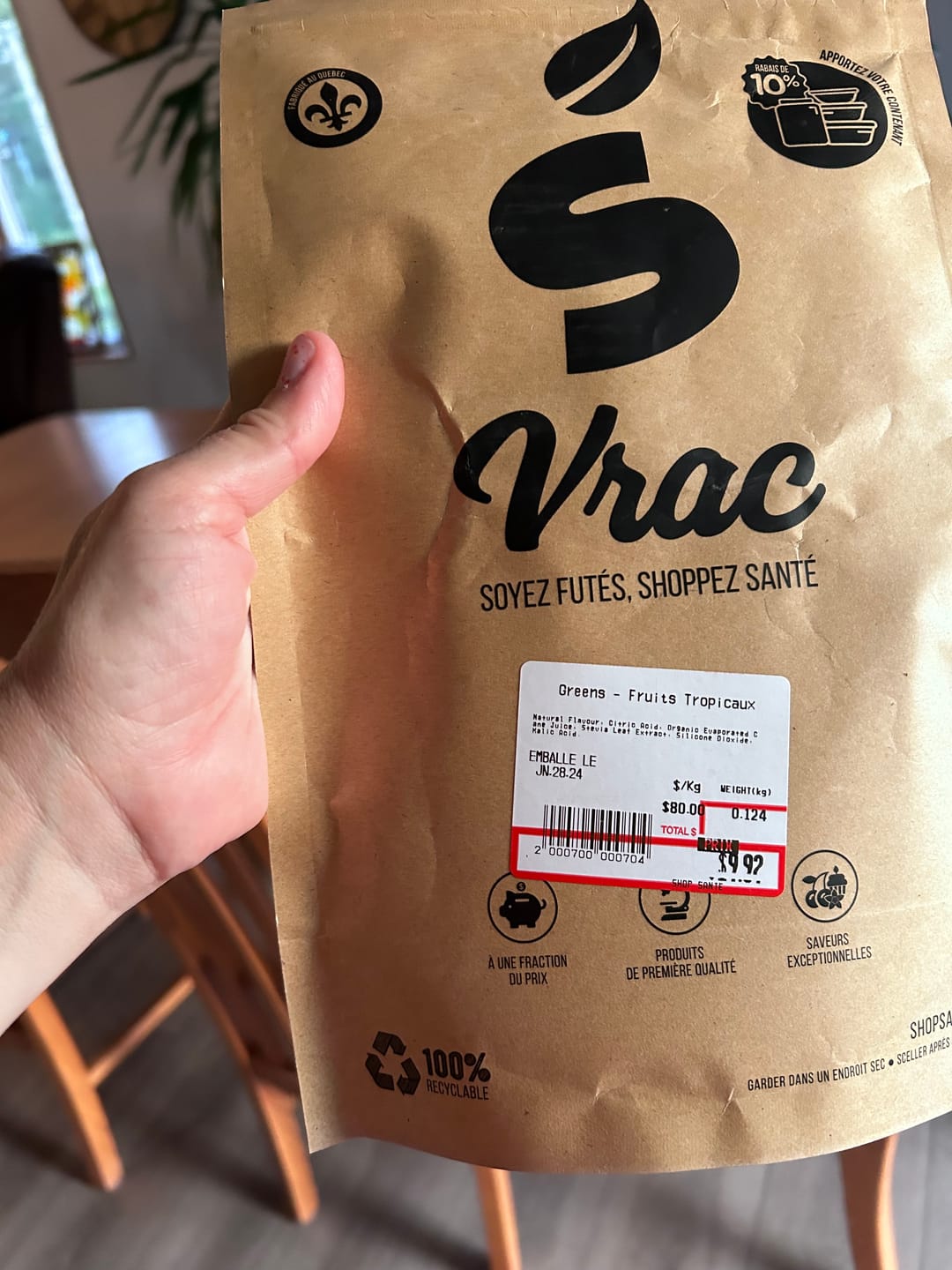 Customer photo review of VRAC - Greens & Berries (100g)
