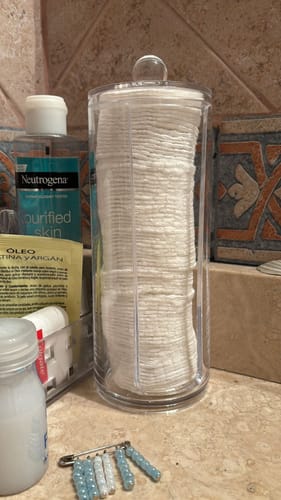 Customer photo review of Organizador Porta Algodon De Acrilico Reforzado