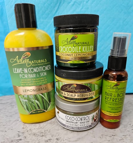 Customer photo review of Leave-in Conditioner for Hair & Skin - Lemongrass 8oz