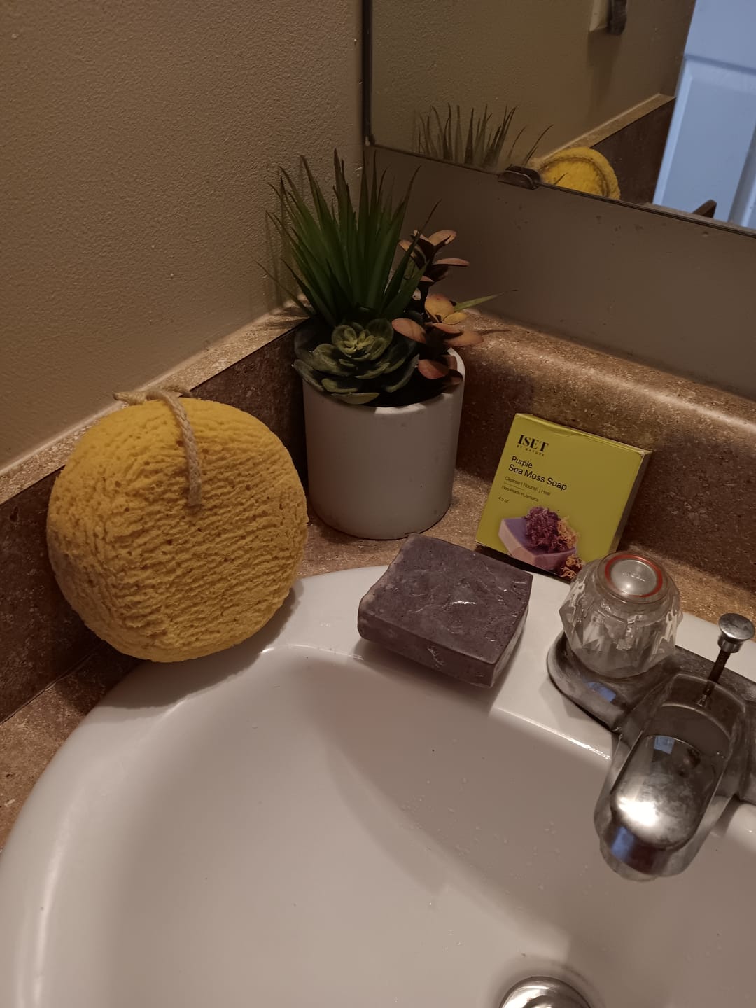 Customer photo review of Purple Sea Moss Soap (Handmade, Vegan)