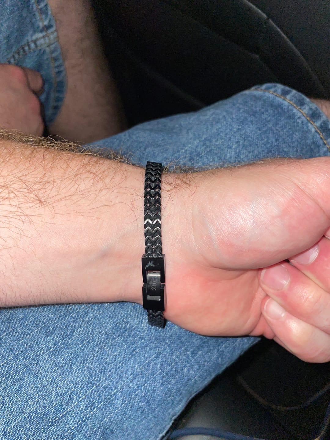 Customer photo review of Double Franco Link Matte Bracelet