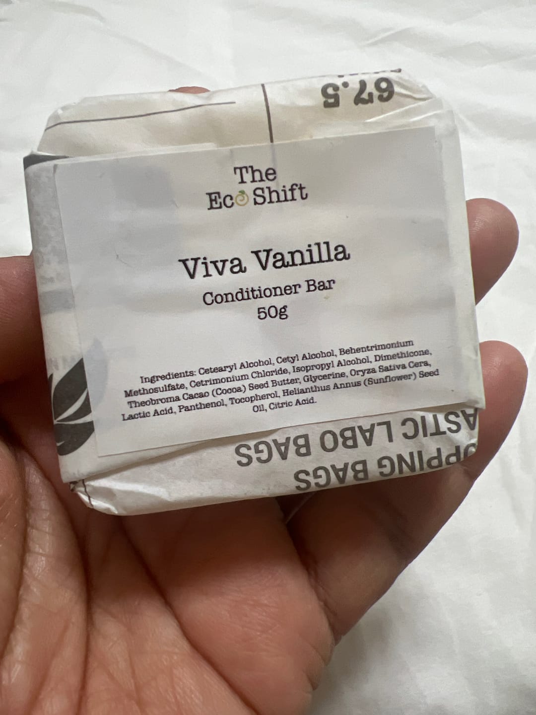 Customer photo review of Moisturizing Conditioner Bar Viva Vanilla