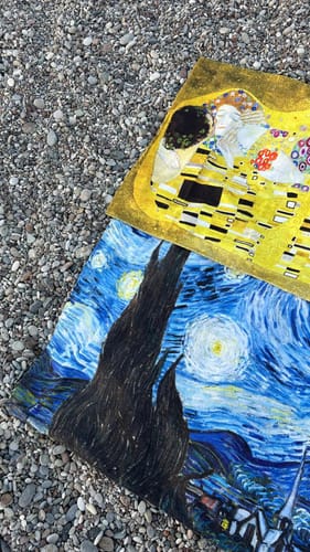 Customer photo review of Starry Night Yıldızlı Geceler Plaj Havlusu