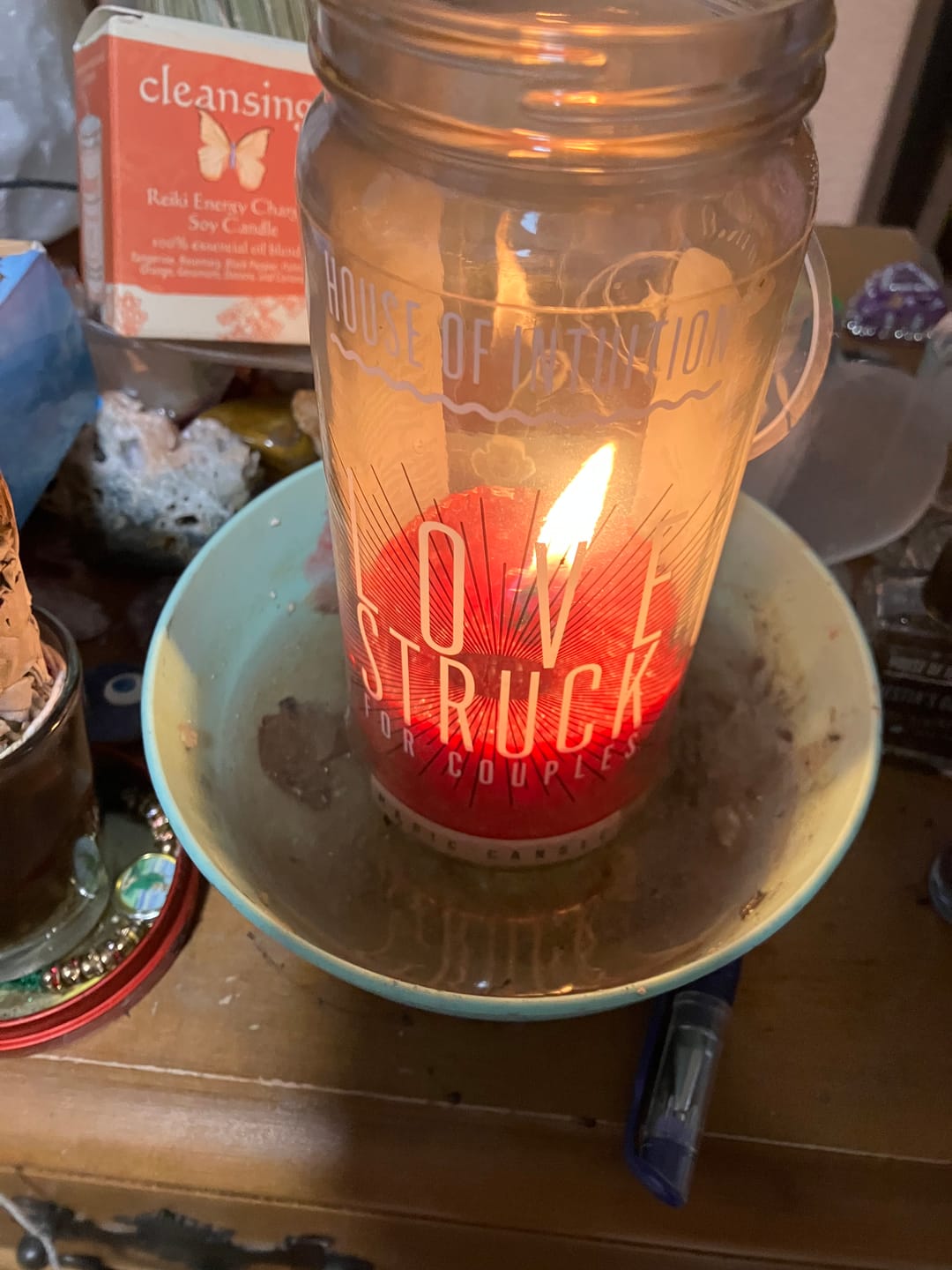 Customer photo review of Love Struck: Couples Magic Candle