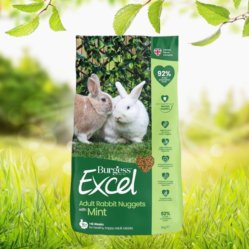 Customer photo review of Burgess Excel Adult Rabbit Nuggets With Mint (Mais opções disponiveis)