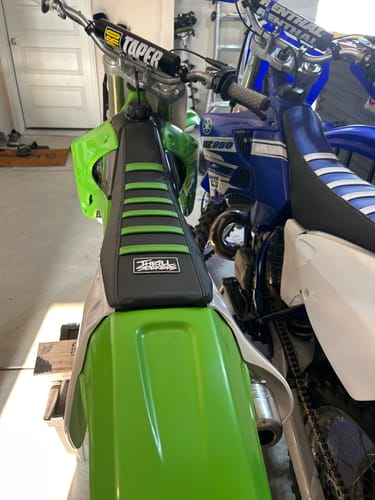 Customer photo review of Custom Seat Cover: 1999-2002 KX125/250