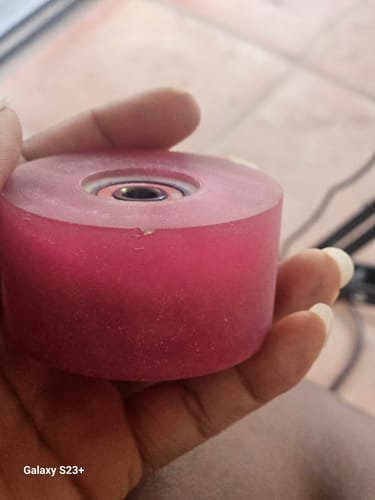 Customer photo review of Glow™ Outdoor LED Roller Skate Wheels