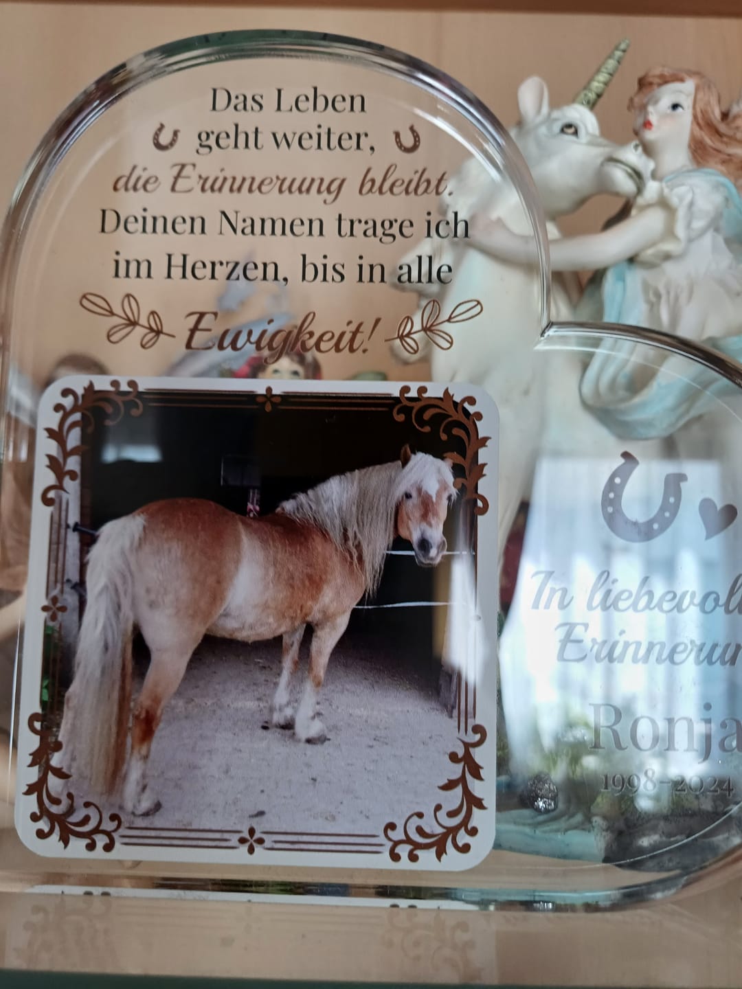 Customer photo review of Die Erinnerung bleibt - Individuelles Glasherz