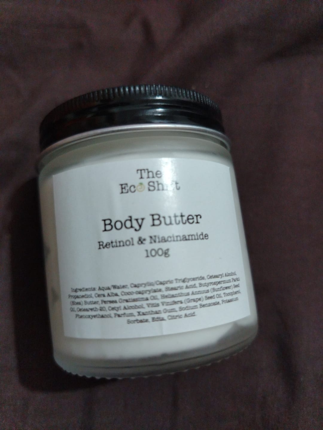 Customer photo review of Brightening and Anti Ageing Body Butter with Retinol & Niacinamide
