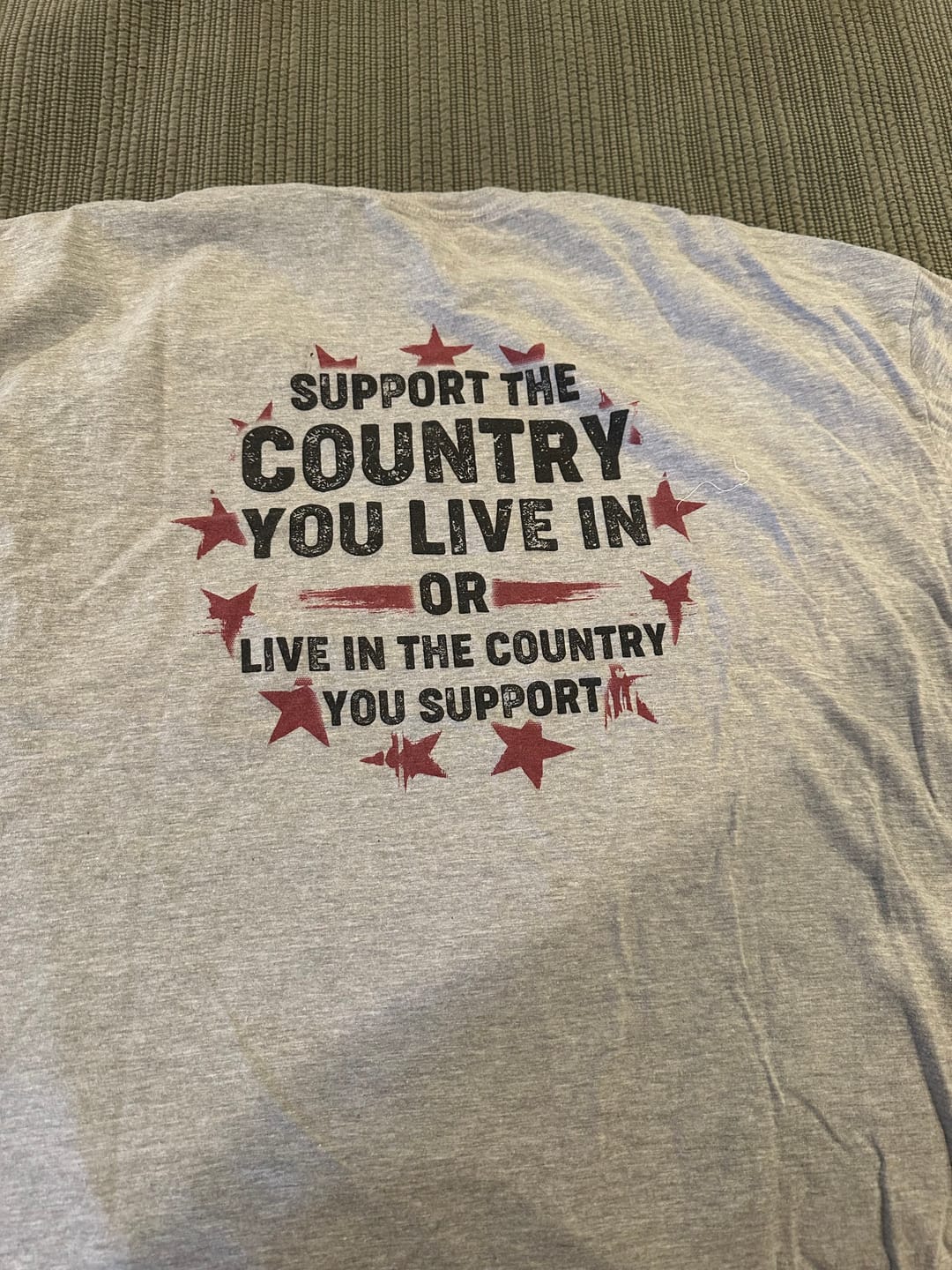 Customer photo review of Support The Country You Live In