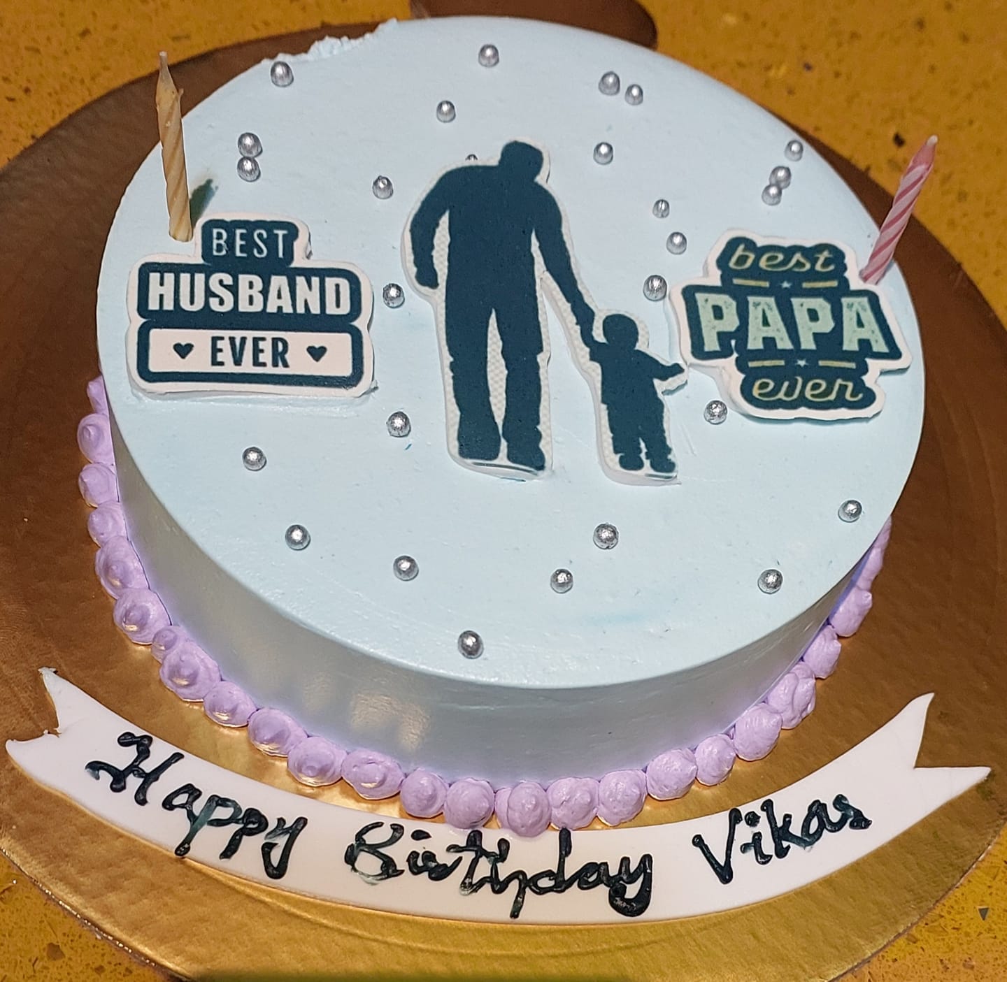 Customer photo review of Husband Father Chocolate Cake
