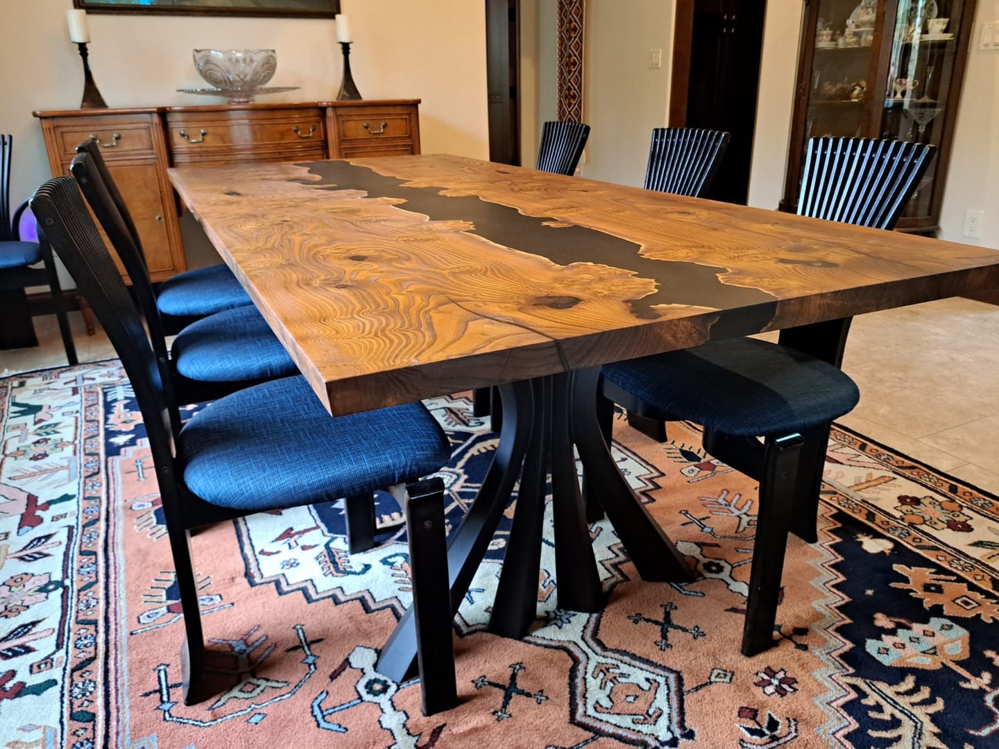 Customer photo review of Furniture Legs 420 Akro 28H Metal Handmade Dining Table Legs