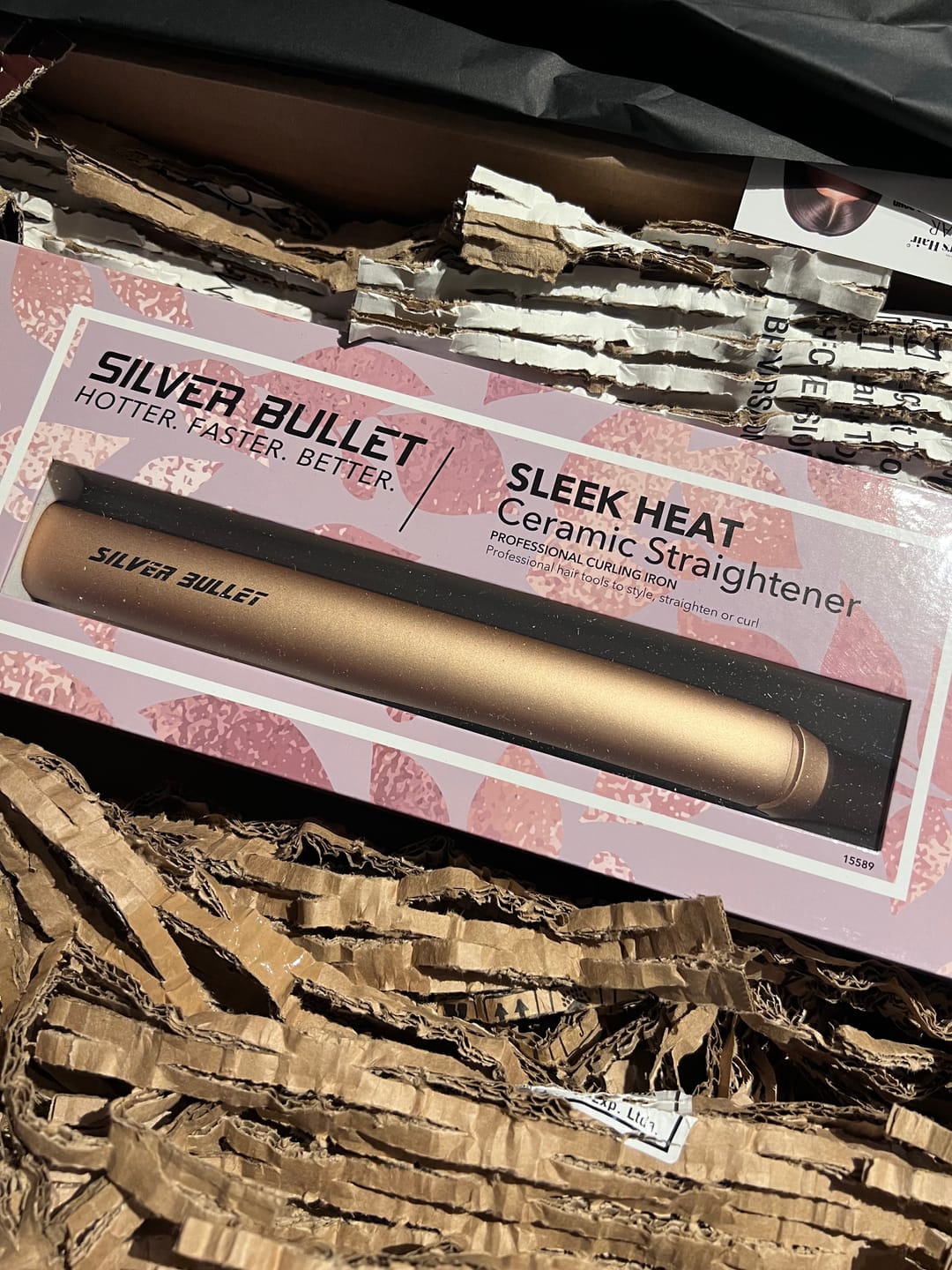 Customer photo review of Silver Bullet Sleek Heat Ceramic Iron, 230˚C, 25mm