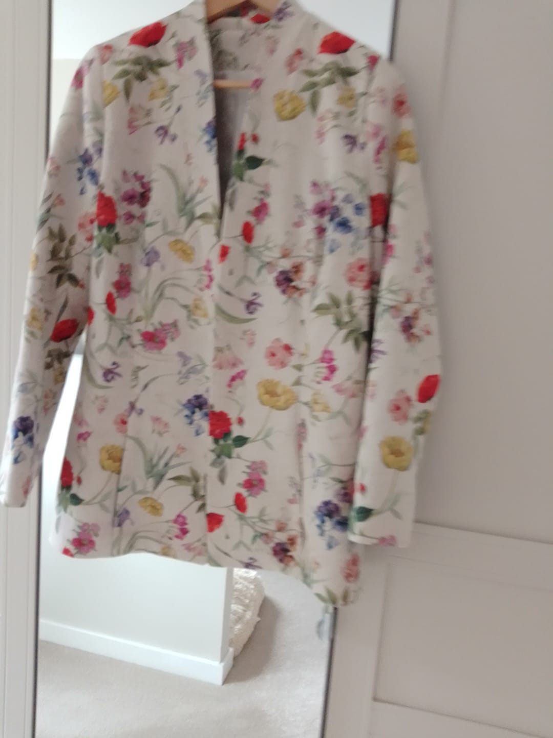Customer photo review of Classic Floral Digital Linen Look Polycotton Fabric