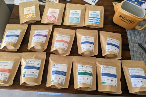 Customer photo review of Pack découverte 4 cafés