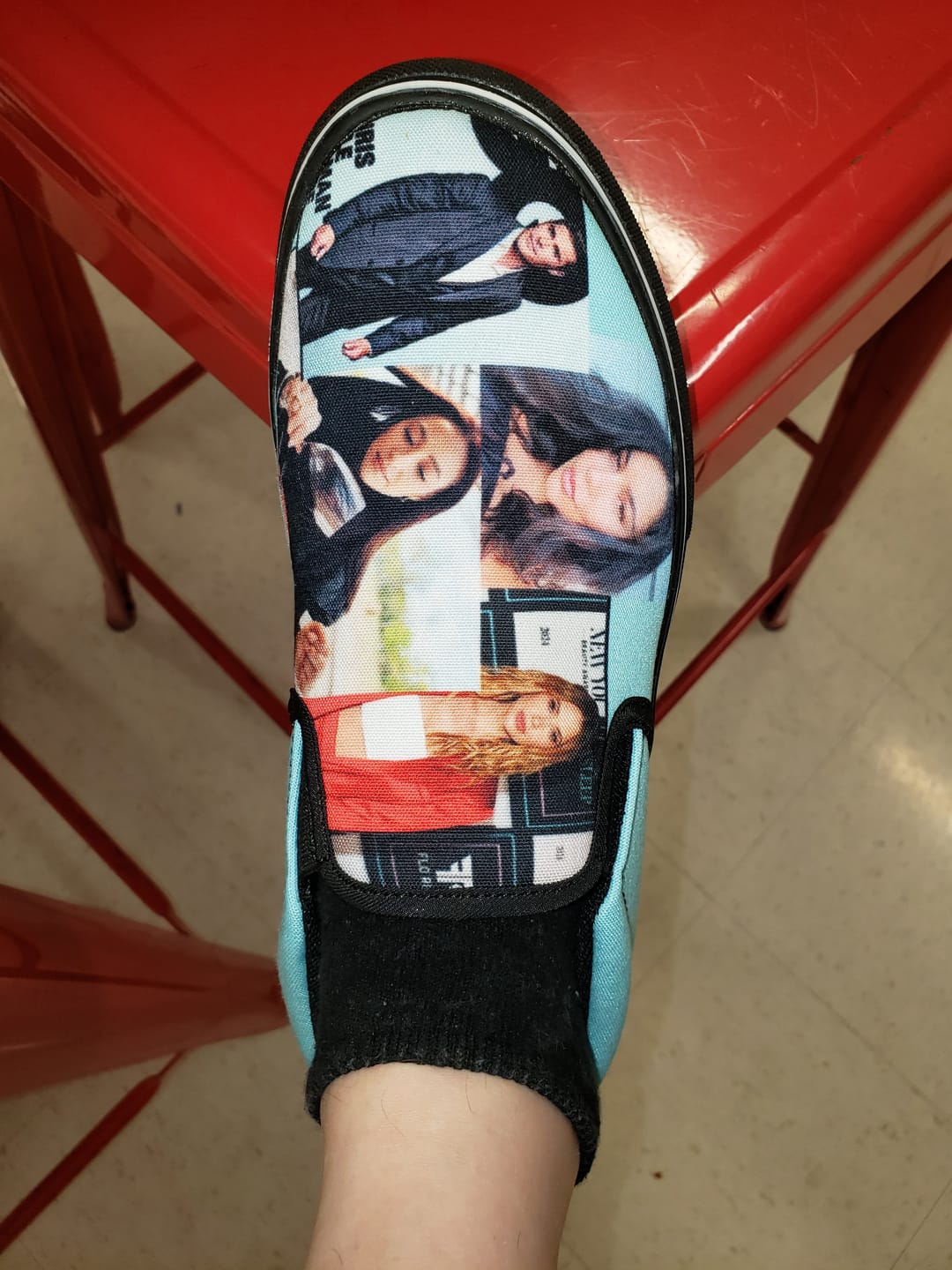 Customer photo review of Design Your Own - Slip Ons Black