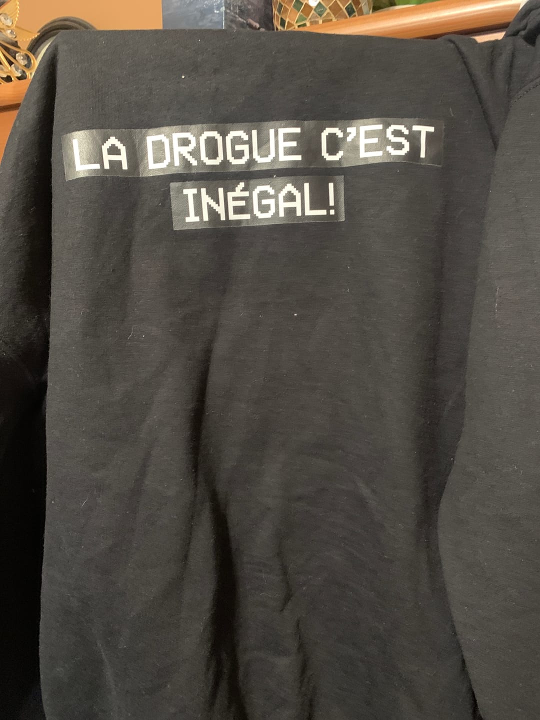 Customer photo review of Coton Ouaté - La drogue c'est inégal