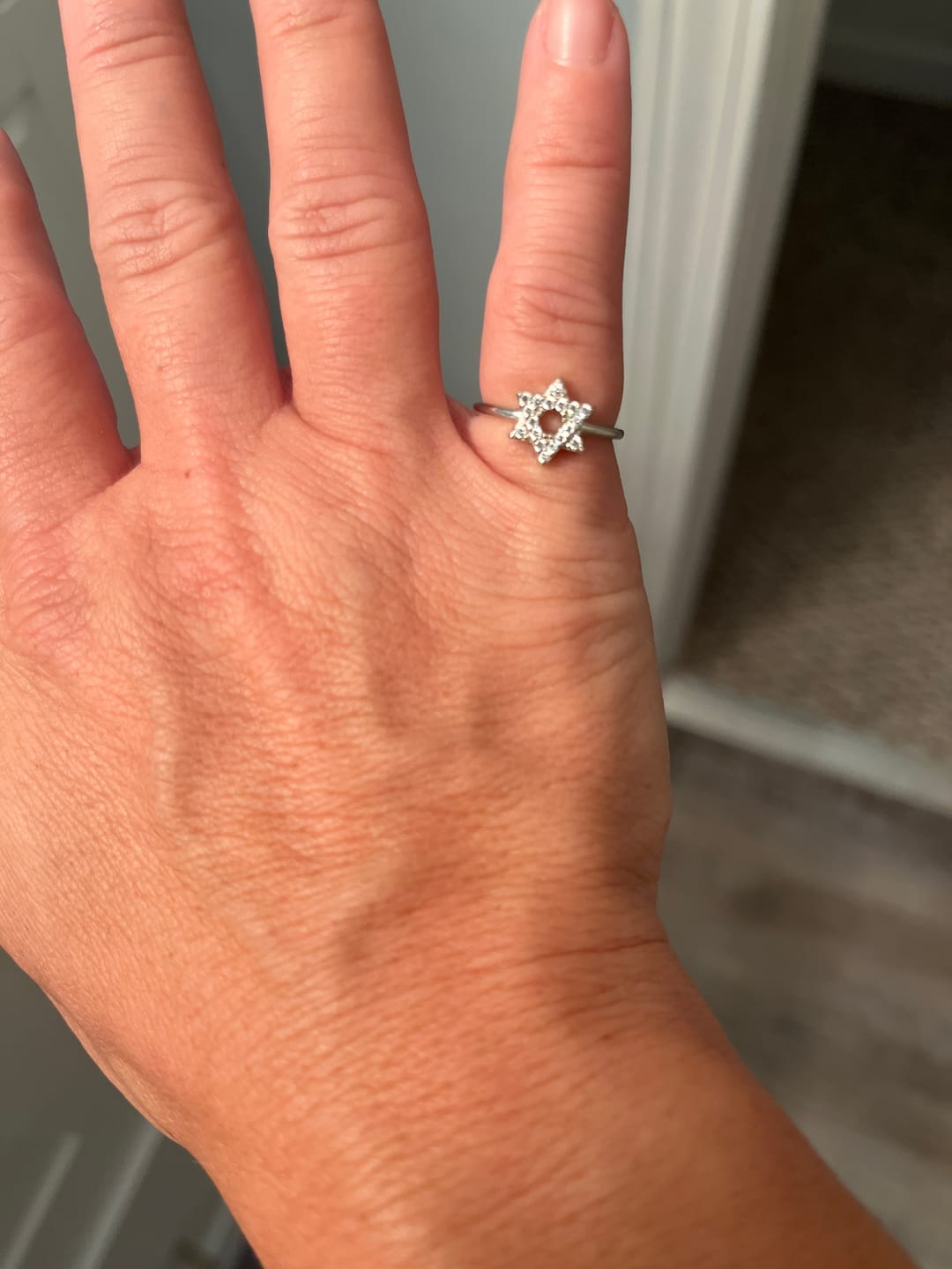 Customer photo review of David Star Pinky Ring
