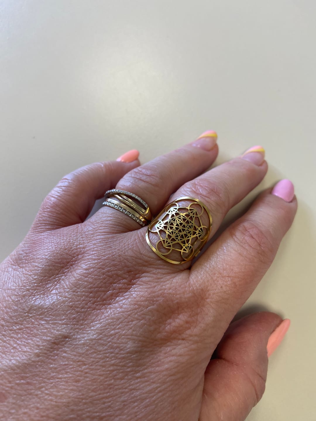Customer photo review of Bague Ajustable Métatron