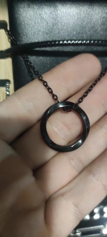 Customer photo review of Round Norse Viking Runes Necklaces