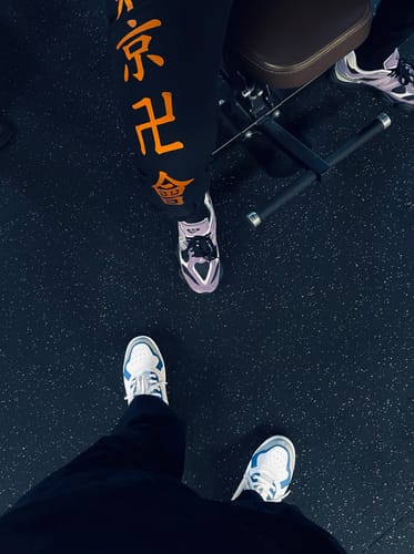 Customer photo review of COSMOS White Sky Men's High Top sneaker