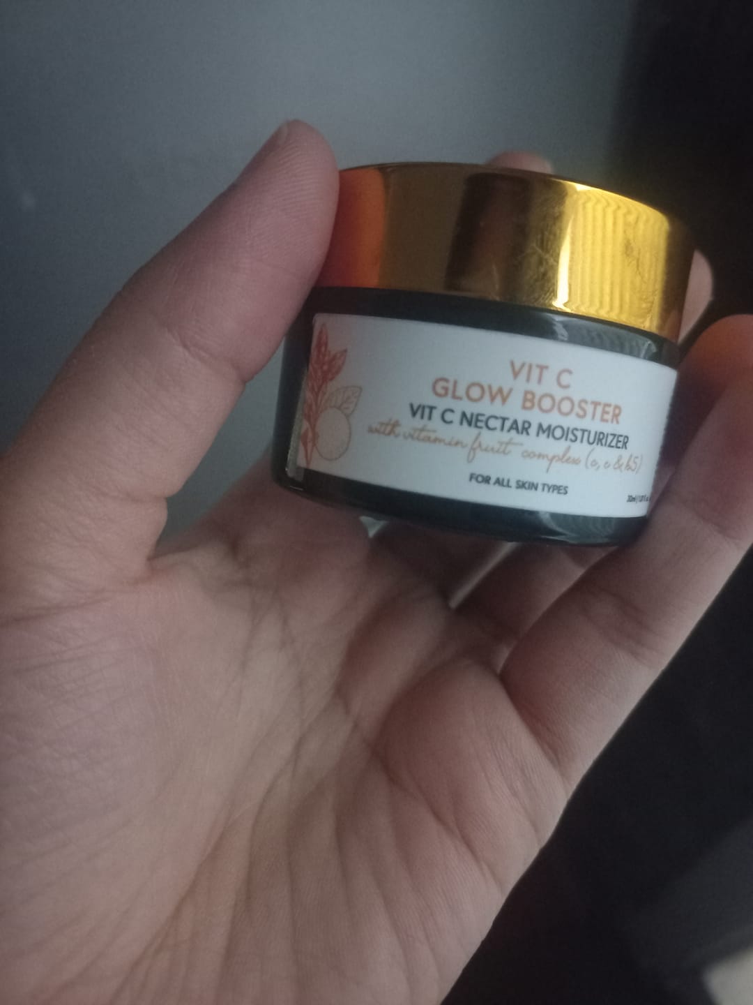 Customer photo review of VIT C GLOW BOOSTER - Vitamin Nectar Moisturizer