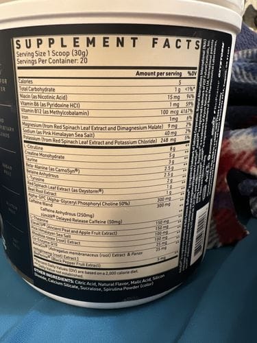 Customer photo review of Maximum Formula Pre Workout